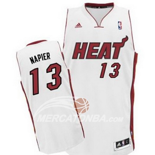 Maglia NBA Napier Miami Heats Blanco